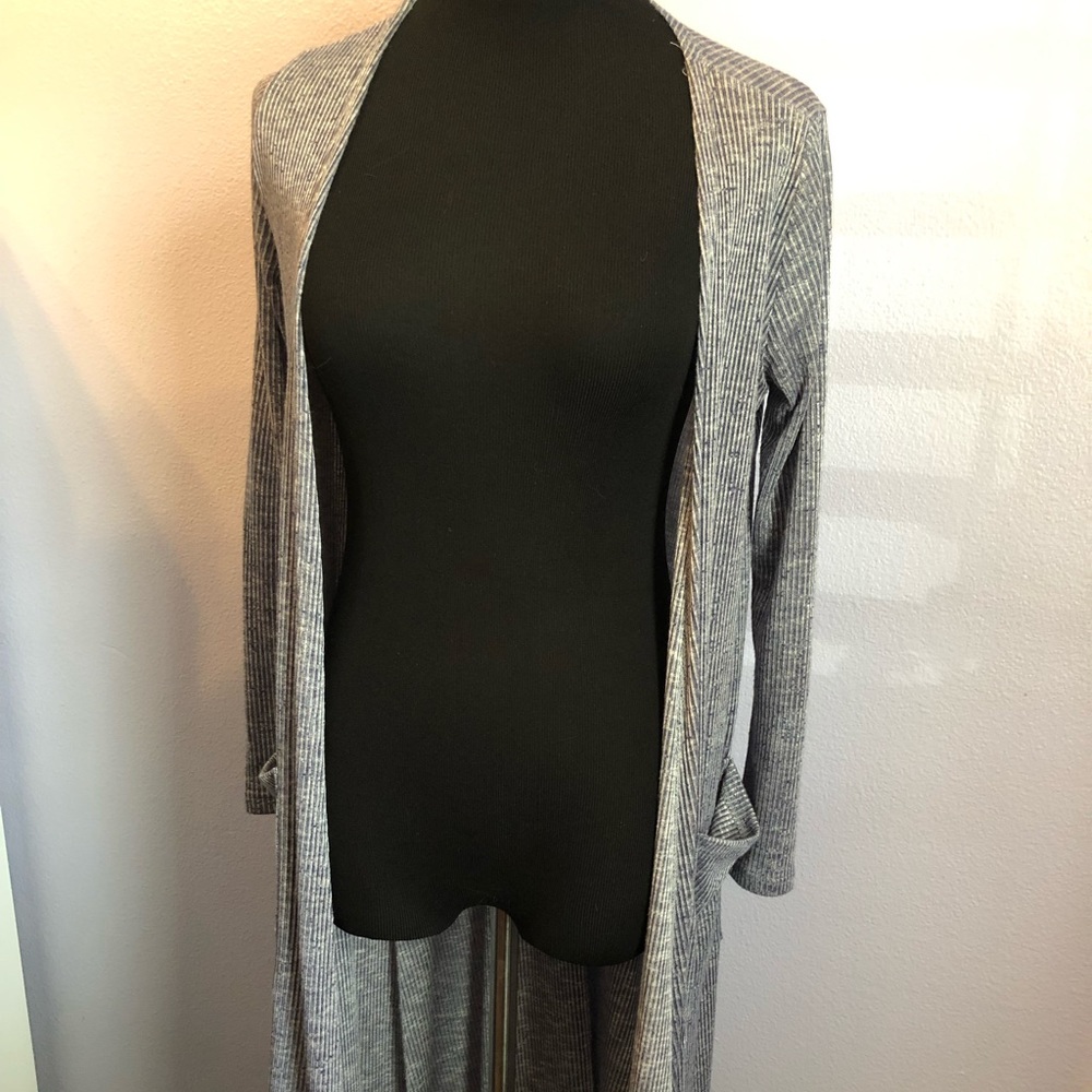 Ribbed long Cardigan